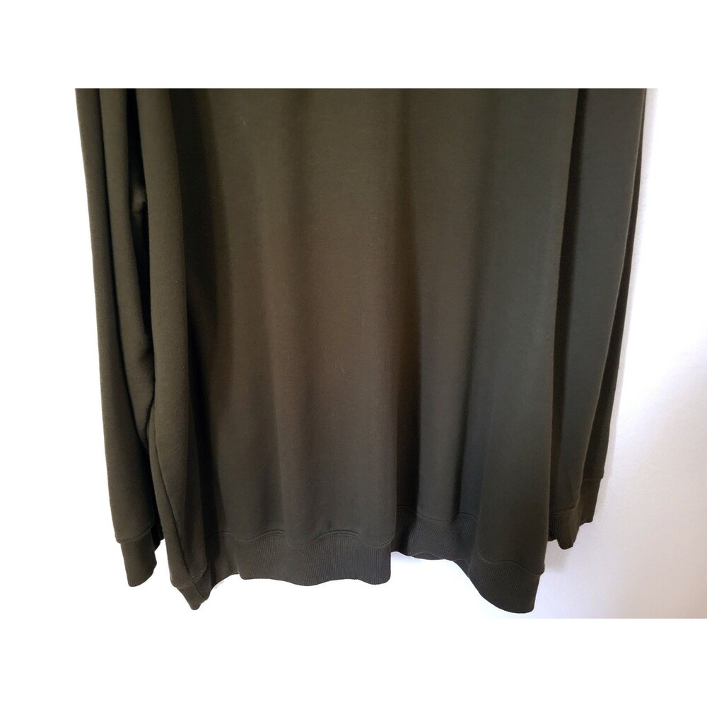 CHAMPION Men's Big & Tall Crewneck Pullover Sweatshirt (4XL) Army Military Green - Picture 4 of 7